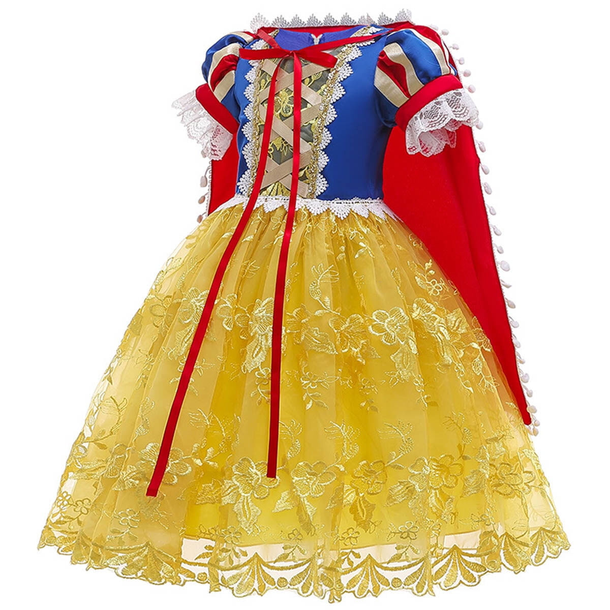 KAWELL Deluxe Snow Princess Dress up Costume for Child 2t