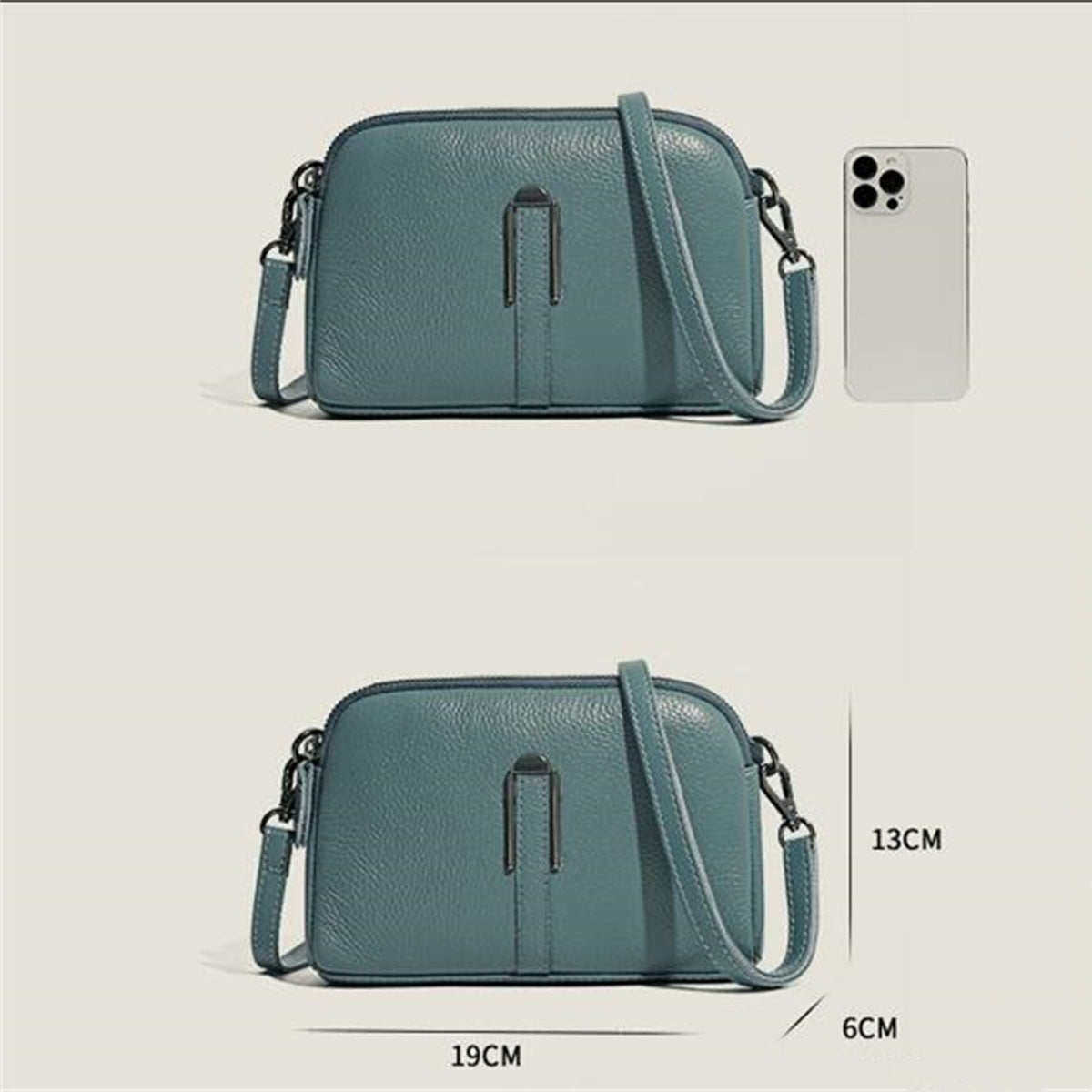 KAWELL Small Crossbody Purses for Women Genuine Leather Trendy Design Shoulder Handbag