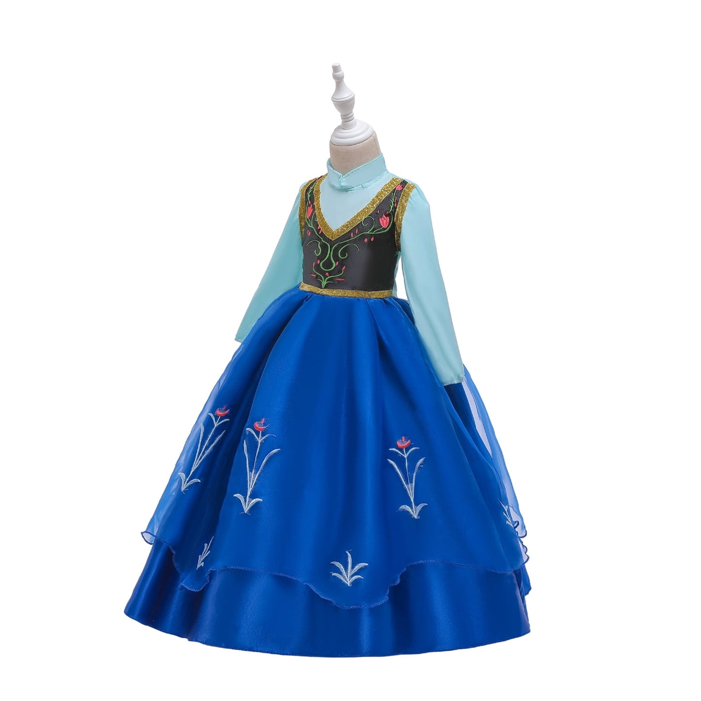 KAWELL Halloween Princess Costume Girls Dress with Cape Birthday Cosplay Dress up