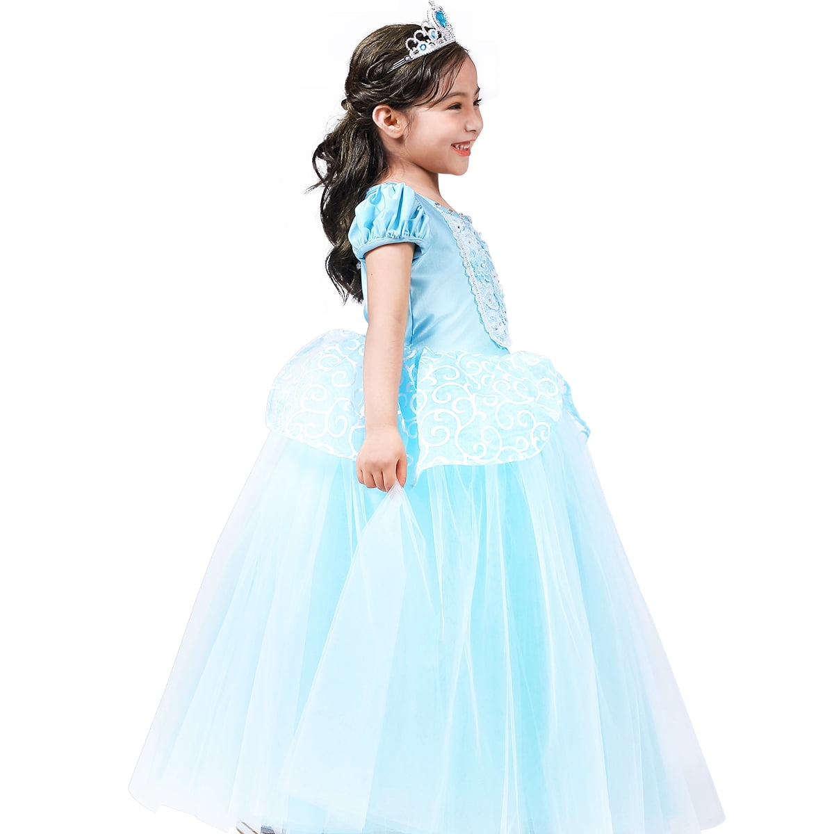 Princess Costume Girls Dress Up With Accessories for 3-12 Years
