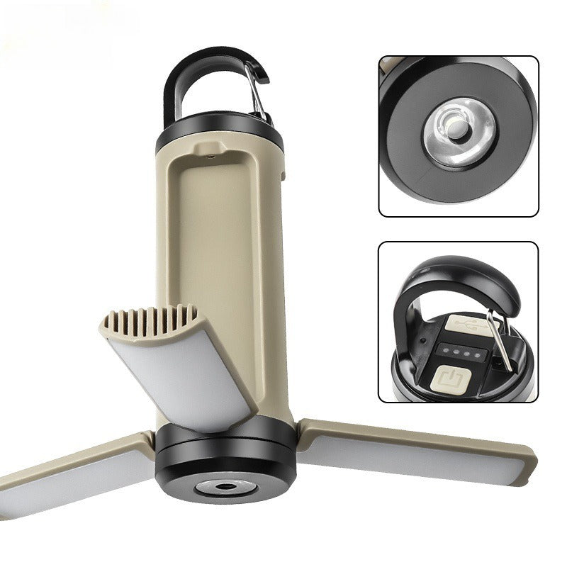 LY23 Foldable Camping Lantern – 6-Mode LED Light with Hook, IPX4 Waterproof & USB-C Rechargeable