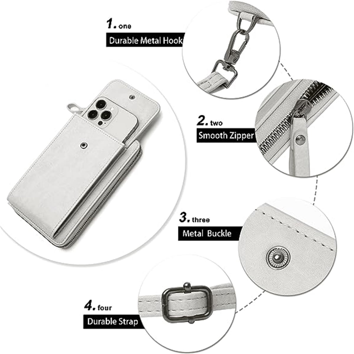 KAWELL Small Crossbody Bags for Women PU Leather Cell Phone Purse Wallet with Credit Card Slots