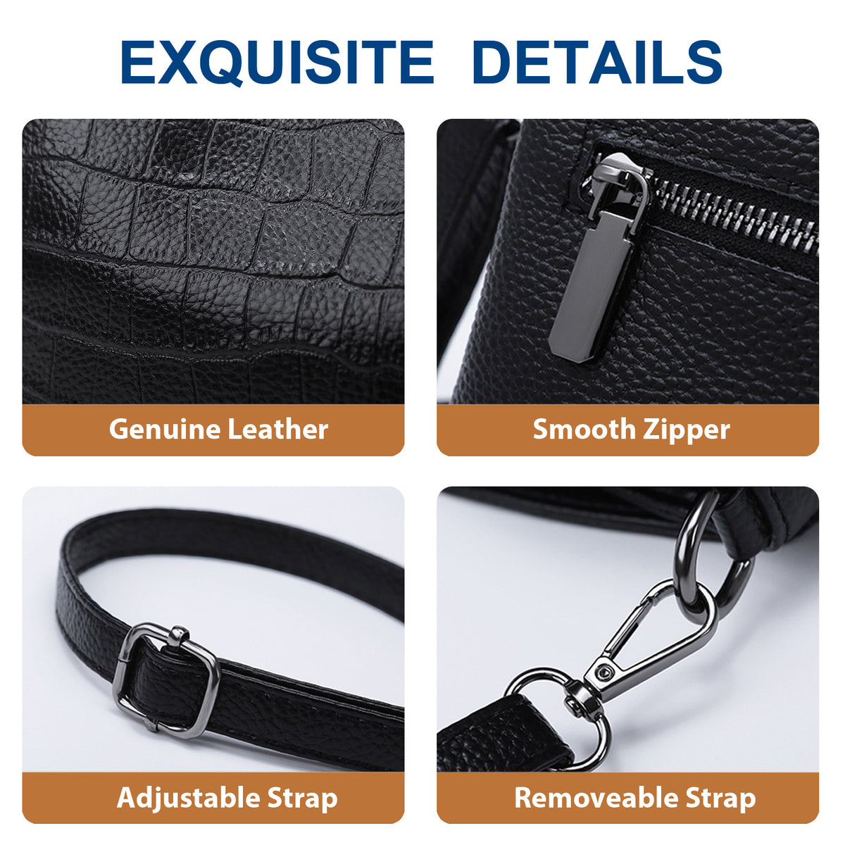 URSOFINE Crocodile Patterned Shoulder Purses for Women Genuine Leather Hobo Bags Large Crossbody Purses
