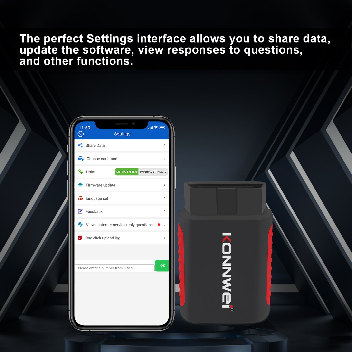 KONNWEI KDIAG Bluetooth 5.0 Full System OBD2 Scanner | 31+ Reset Functions | iOS & Android