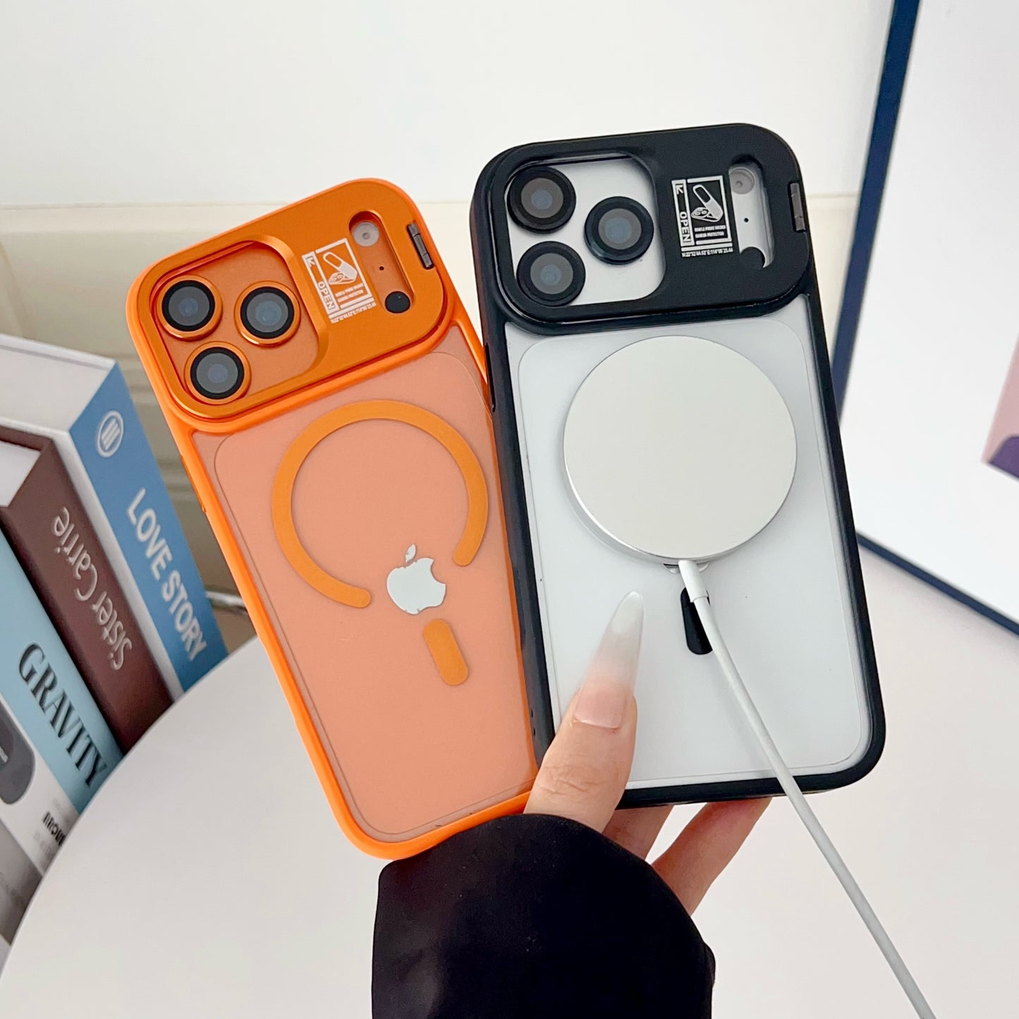 For iPhone 17 Pro Max Clear Case with Stand | MagSafe Compatible | Military-Grade Drop Protection