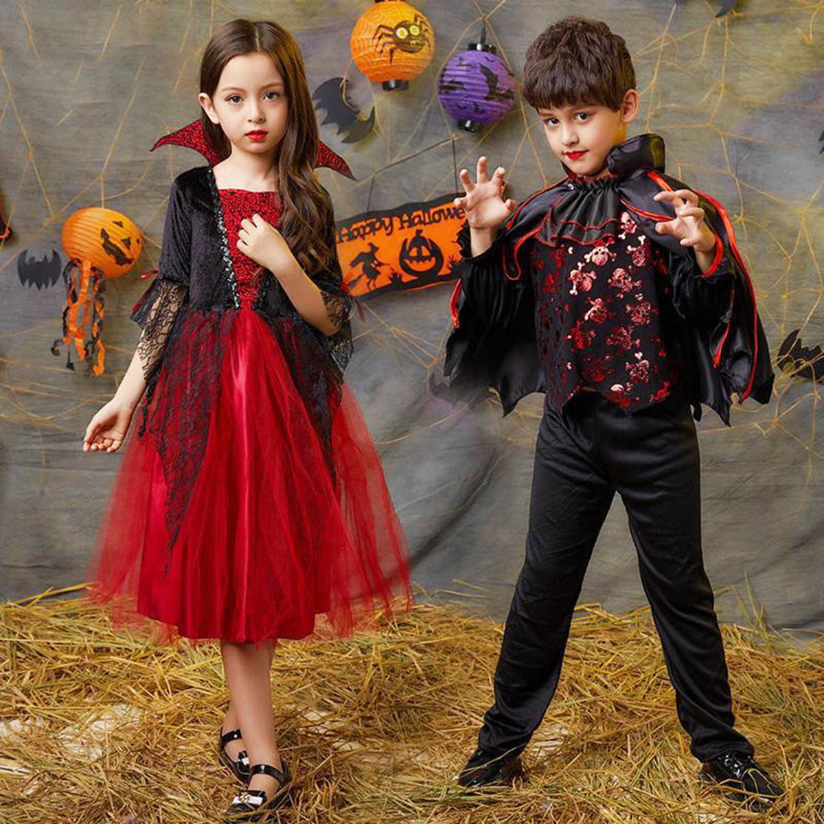 KAWELL Vampire Costume, Princess Masquerade Party for Halloween Party