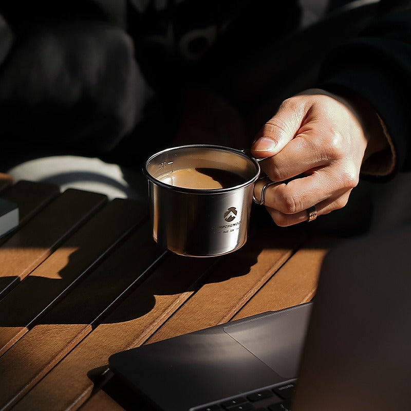 S180 Stainless Steel Snow Coffee Cup – Outdoor Camping Portable Drinkware