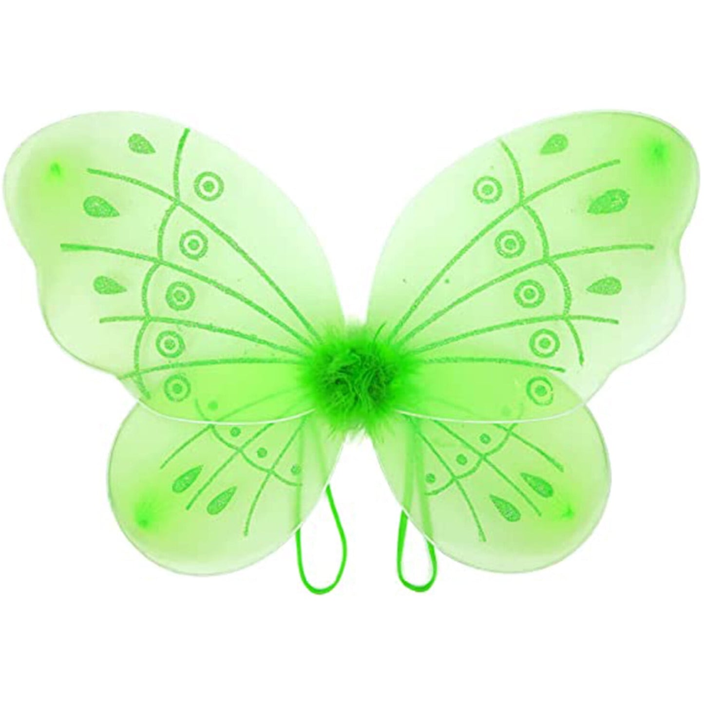 KAWELL Princess Dress Party Costume for Little Girls Fancy Christmas/Halloween Child Role Play Green Fairy Skirt with Wings ,2/3t
