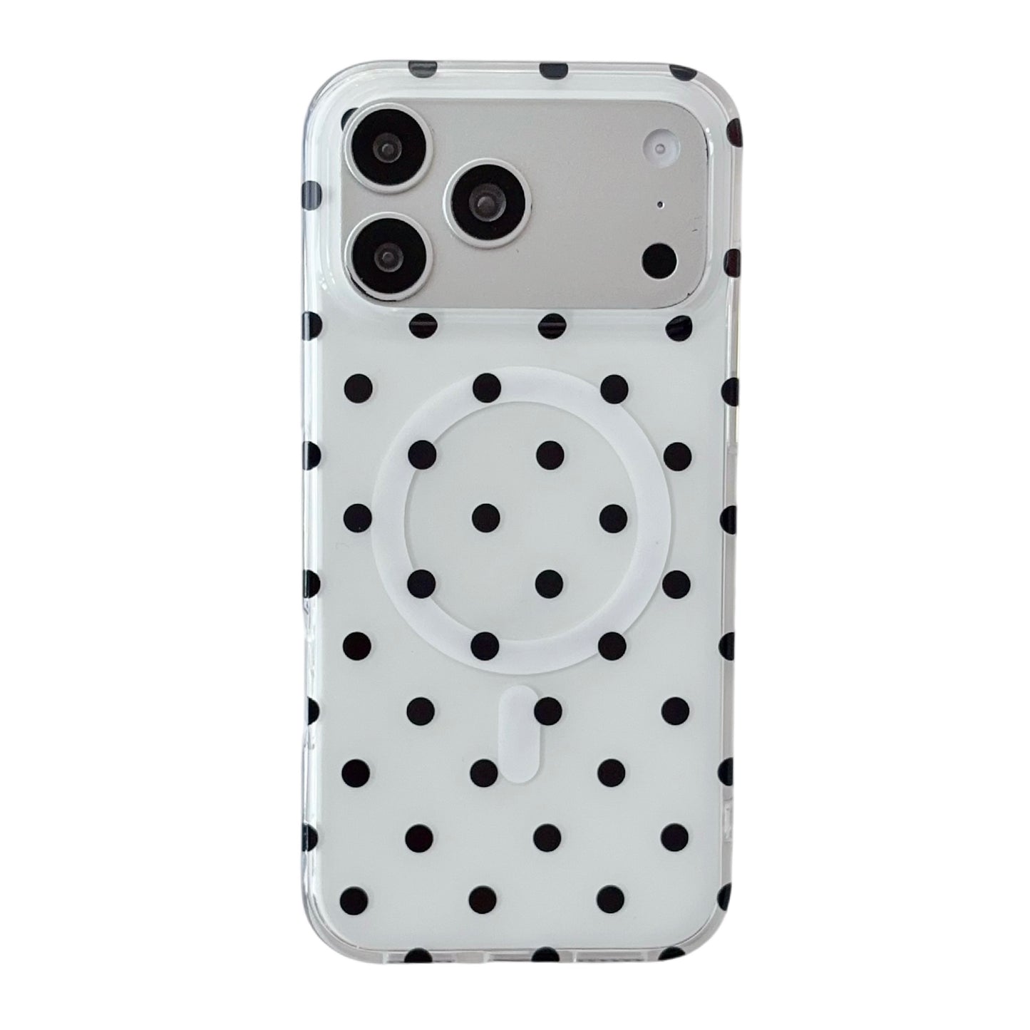 Polka Dot MagSafe for iPhone 17 Pro Max Case – Slim Clear TPU Shockproof Cover