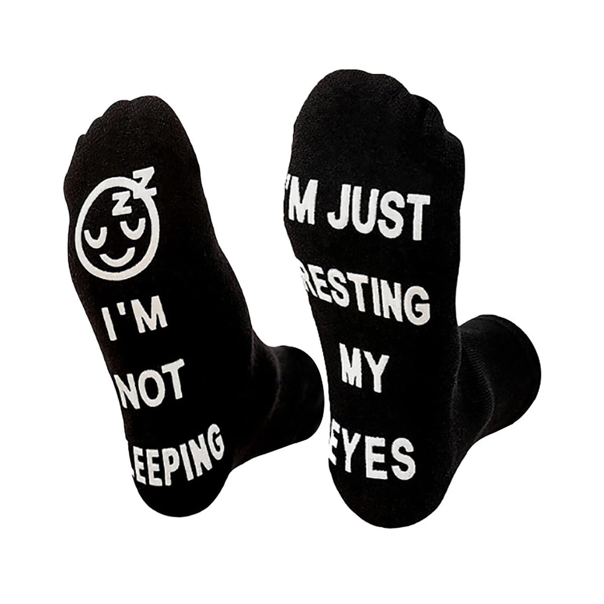 KAWELL Dad Gifts 4-pack Funny Socks for Men: I'm Not Sleeping I'm Just Resting My Eyes Socks Christmas Birthday Gifts