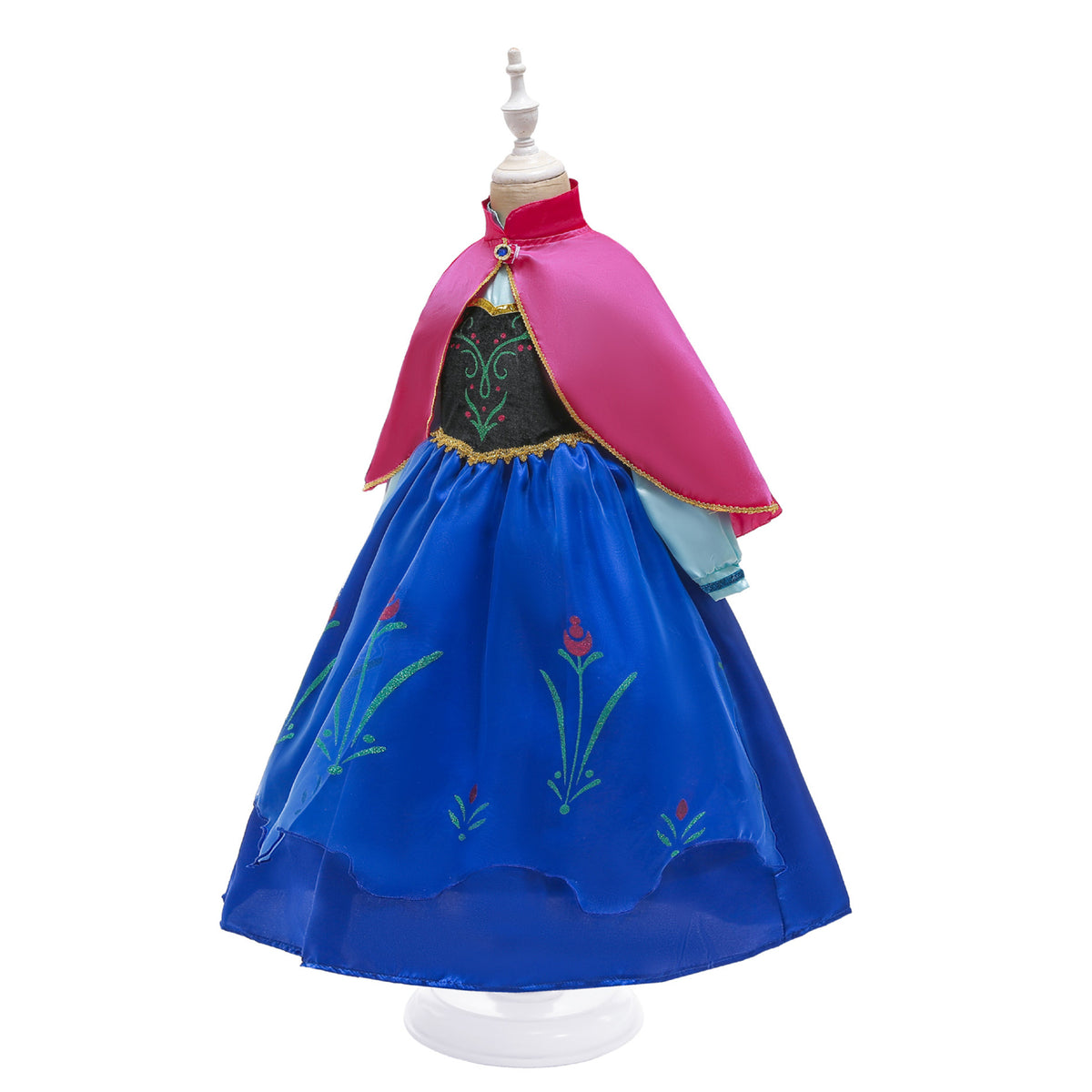 KAWELL Halloween Princess Costume Girls Dress with Cape Birthday Cosplay Dress up