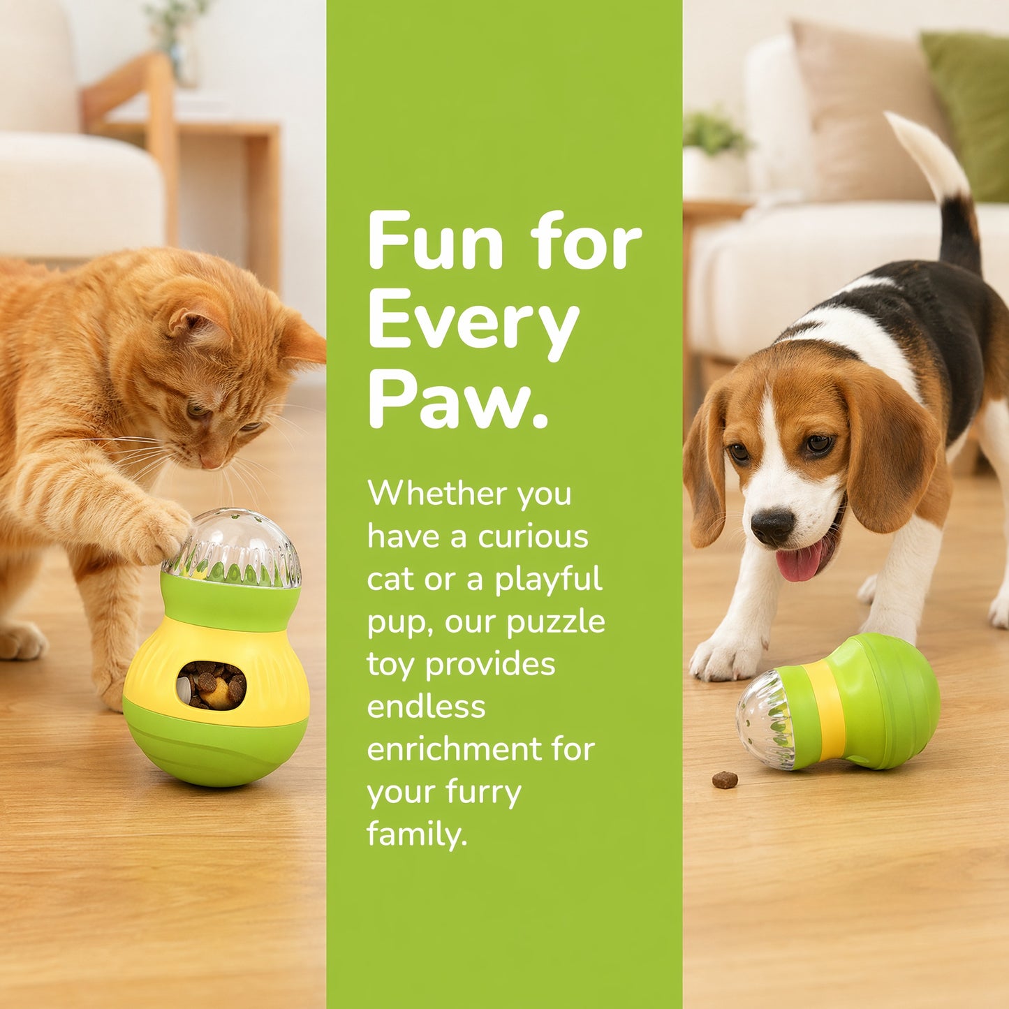 Tumbler Leaking Food Ball Dog Toy – Slow Feeder Interactive Puzzle Toy for Dogs