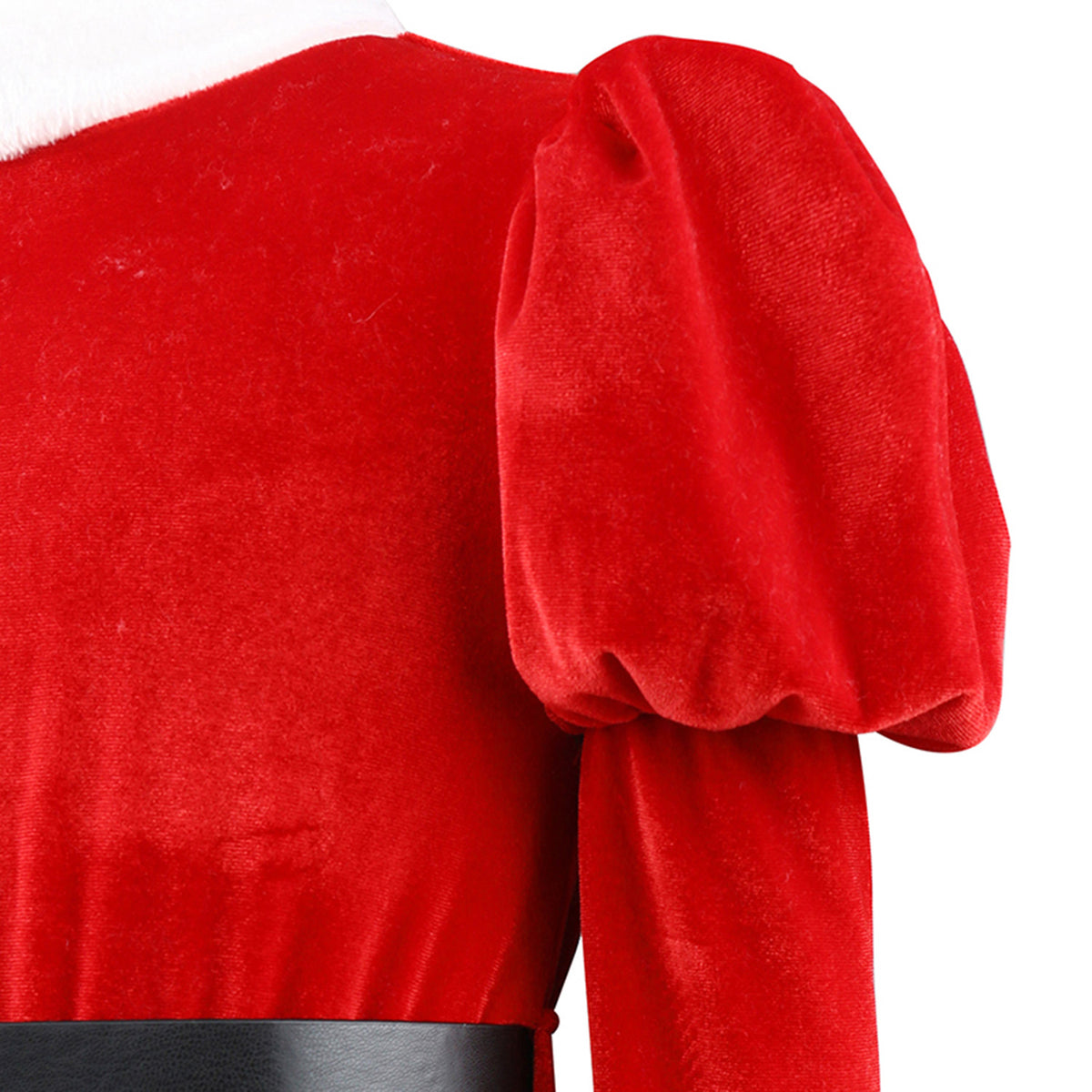 KAWELL Girl Santa Claus Costume Red Christmas Dress and Hat