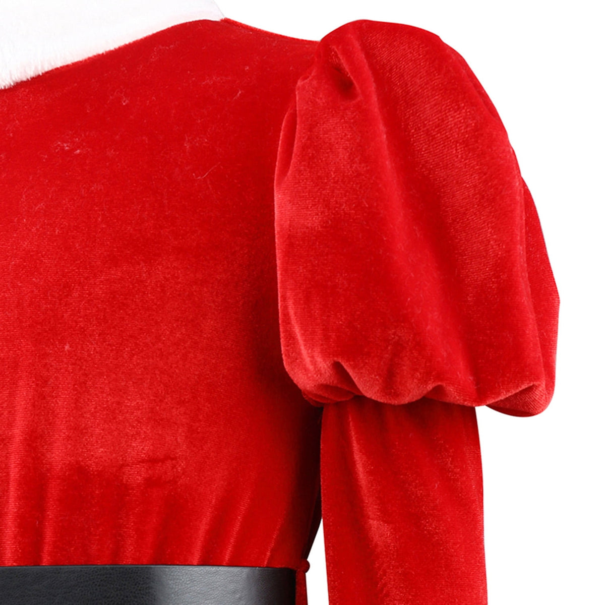 KAWELL Girl Santa Claus Costume Red Christmas Dress and Hat