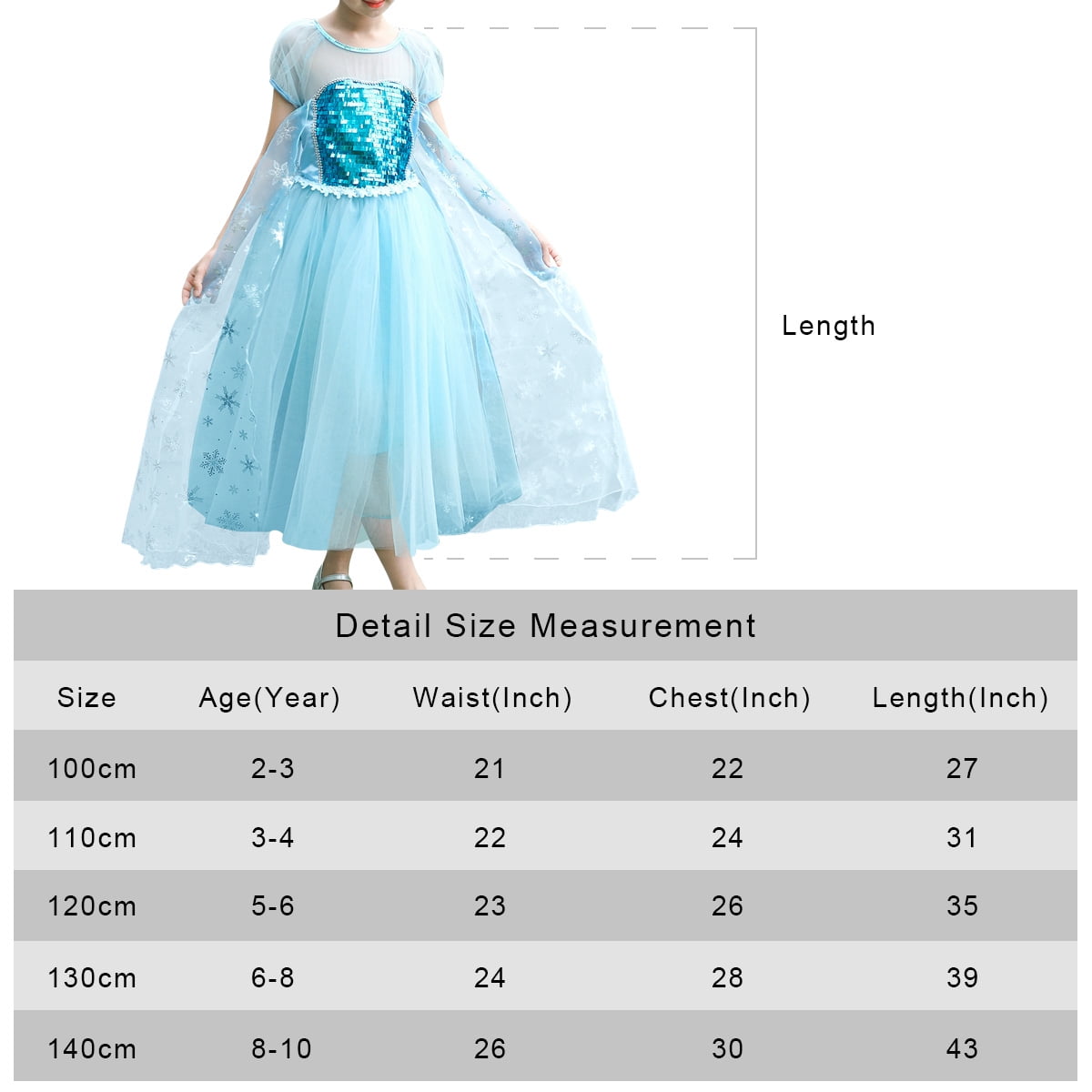 Princess Dress Halloween Child Costumes Party Dress up for Girls