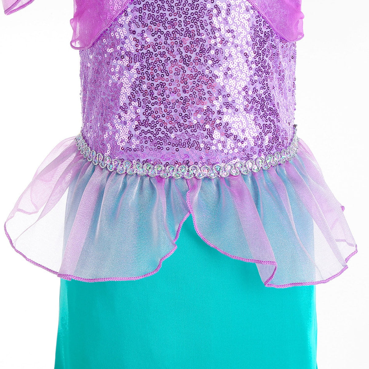 Girls Mermaid Princess Ariel Costume Cosplay Carnival Birthday Party Mermaid Dress