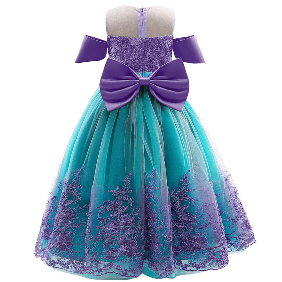 Princess Costume Dress for Girls Kids Birthday Party Halloween Cosplay Costumes 3-10 Years