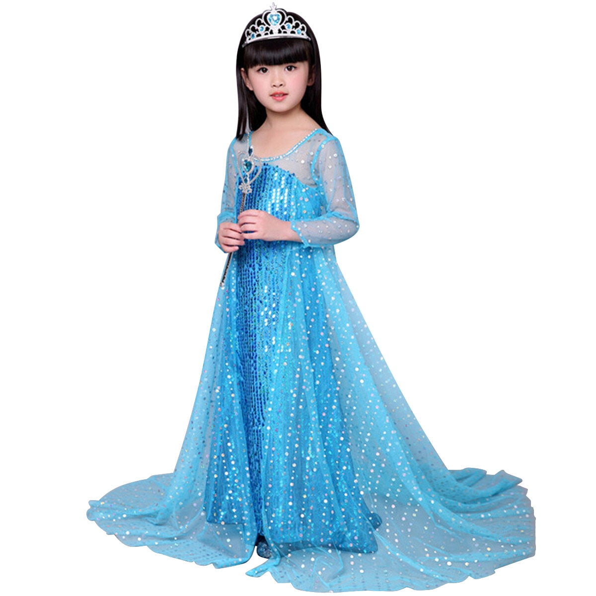 KAWELL Girls Princess Costume Birthday Party Christmas Halloween Fancy Dress up,Child 3T