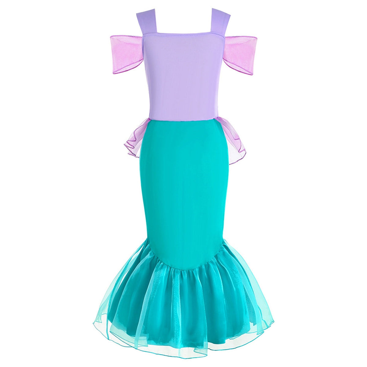 Girls Mermaid Princess Ariel Costume Cosplay Carnival Birthday Party Mermaid Dress
