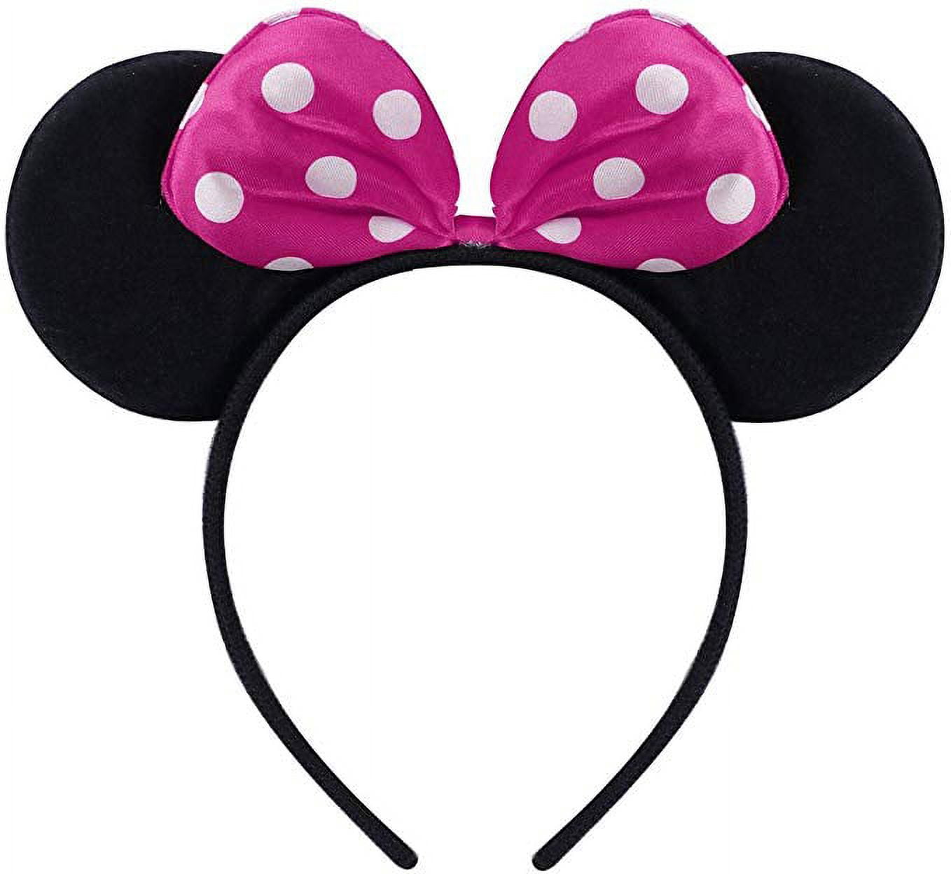 KAWELL Mini Costume for Girls with Mouse Ear Headband, Polka Dot Dress, Child/Toddler, 18-24M