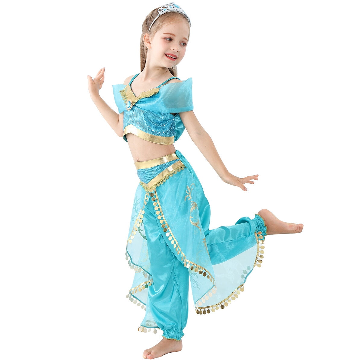 KAWELL Princess Dress Christmas Fancy-Dress Costume for Child, Little Girls 3T