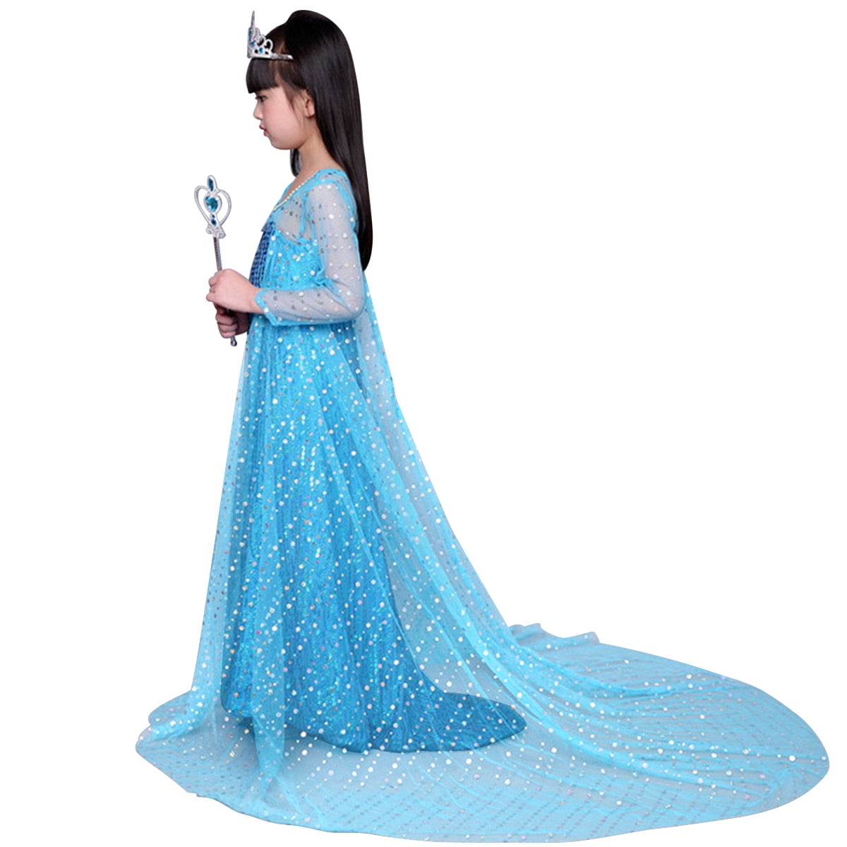 KAWELL Girls Princess Costume Birthday Party Christmas Halloween Fancy Dress up,Child 3T