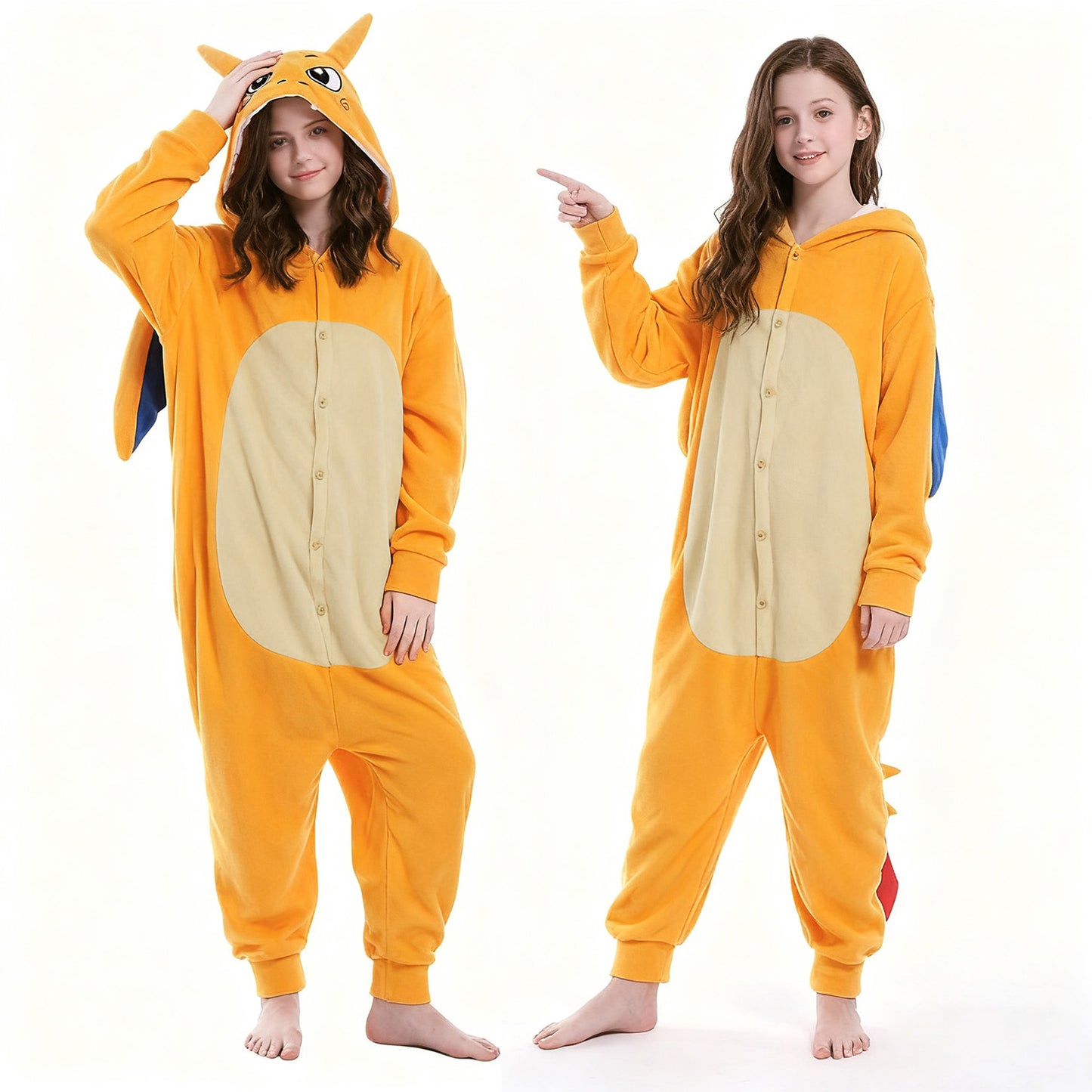Onesie Pajamas Unisex Dragon Christmas Halloween Costume for 2-10Y