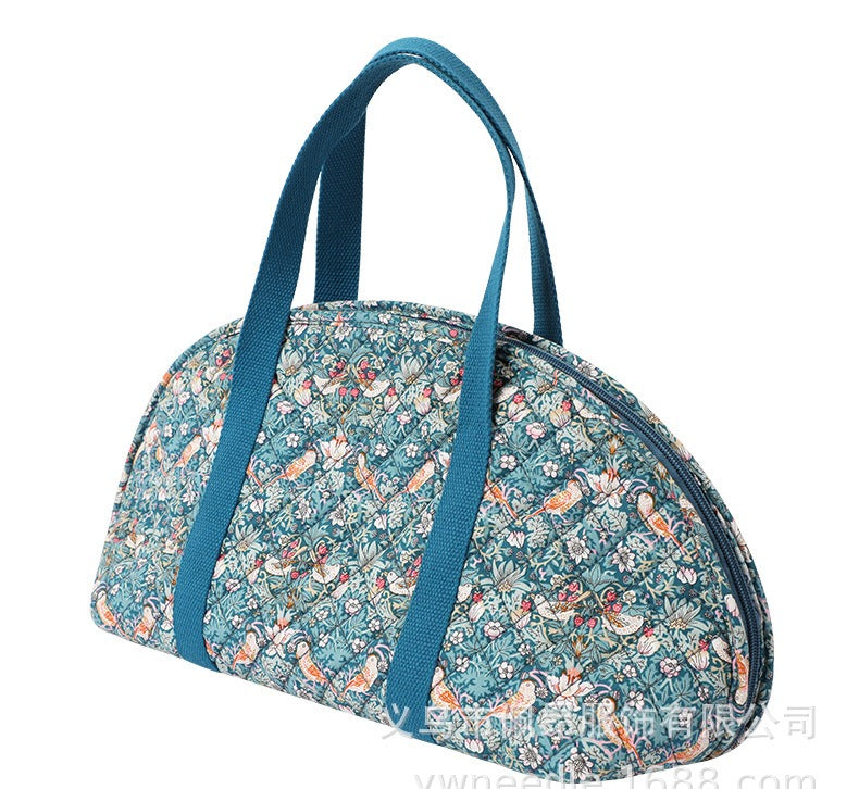 Blue Bird Sewing Tote - Front View