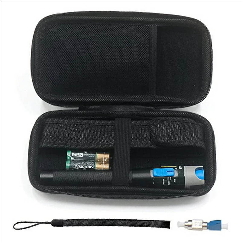 B206 10KM Visual Fault Locator Kit Aluminum Alloy Fiber Tester with Storage Case
