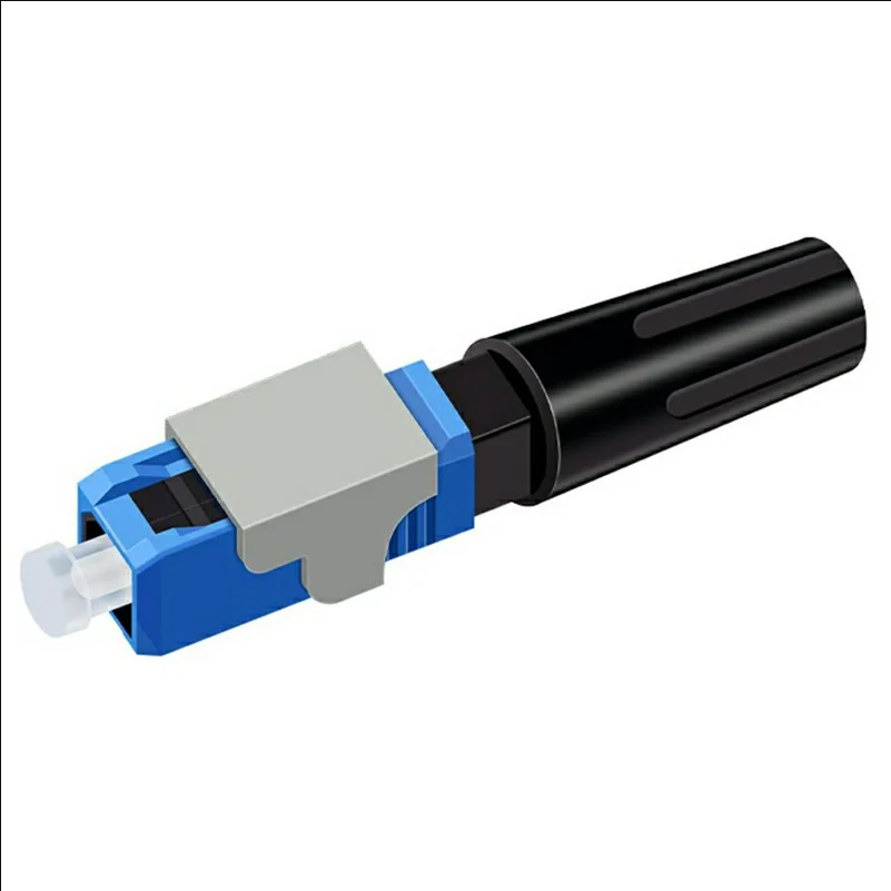 10Pcs SC / UPC Fiber Optic Quick Connectors Low Insertion Loss Zirconia Ceramic Ferrule Reusable Mechanical Splices