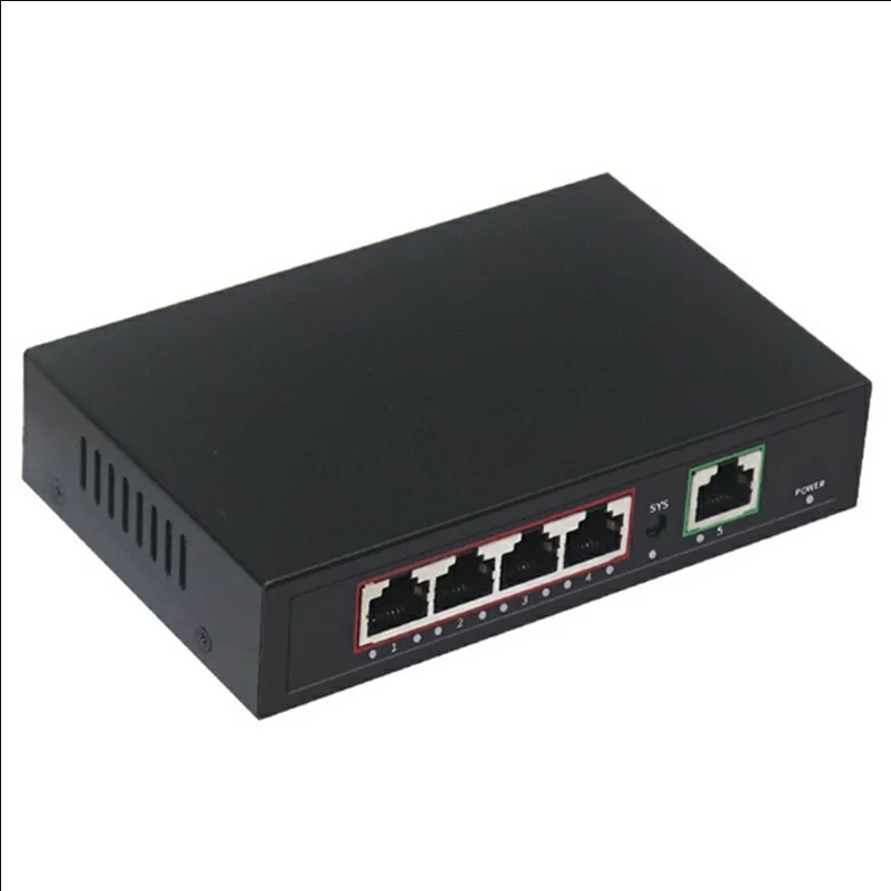 5-Port Gigabit PoE AC Controller 1 WAN + 4 PoE Gigabit LAN Ports - Black