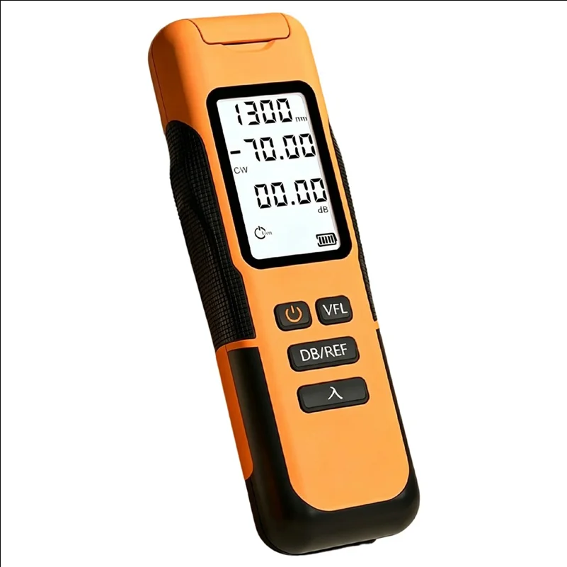 Y12-Y1510 Optical Power Meter 15km VFL -70 to +10dBm Range 9 Wavelengths Visual Fault Locator for Fiber Cable Inspection FTTH Installation - Orange